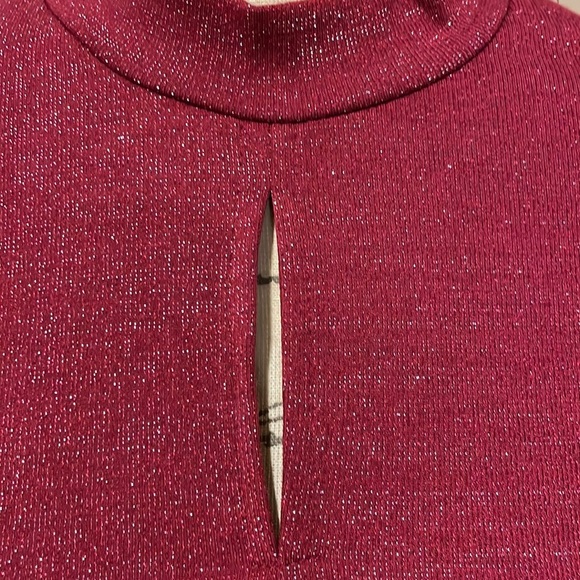 NWOT Lane Bryant holiday shimmer blouse - Picture 2 of 8